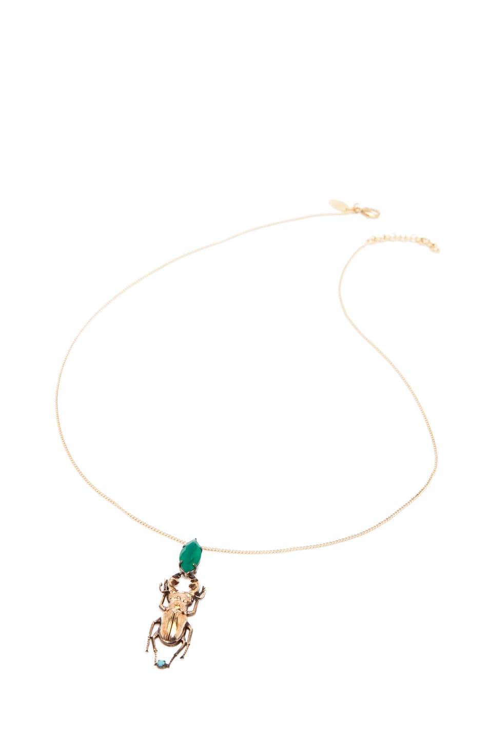 Image 1 of Iosselliani Beetle Necklace in Green