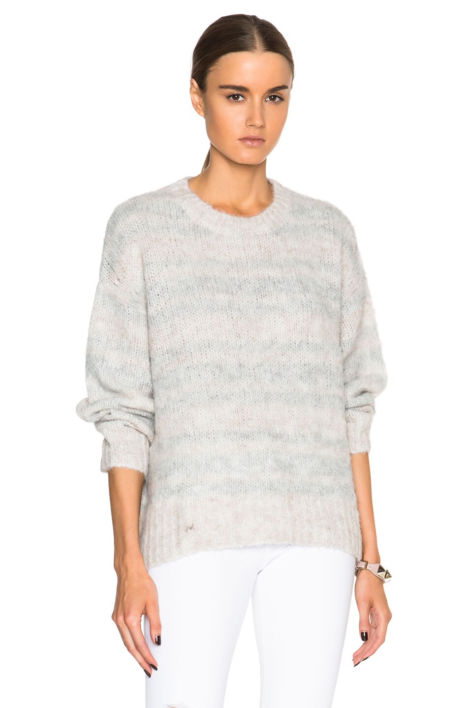 Image 1 of IRO Sagal Sweater in Light Grey