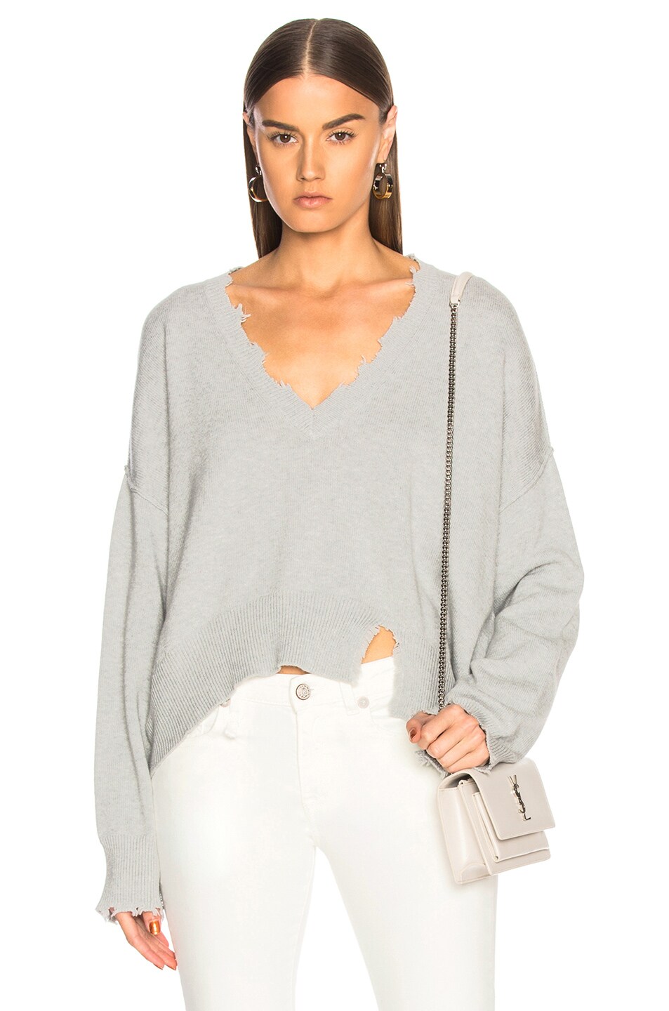 Image 1 of IRO Nofira Sweater in Light Grey