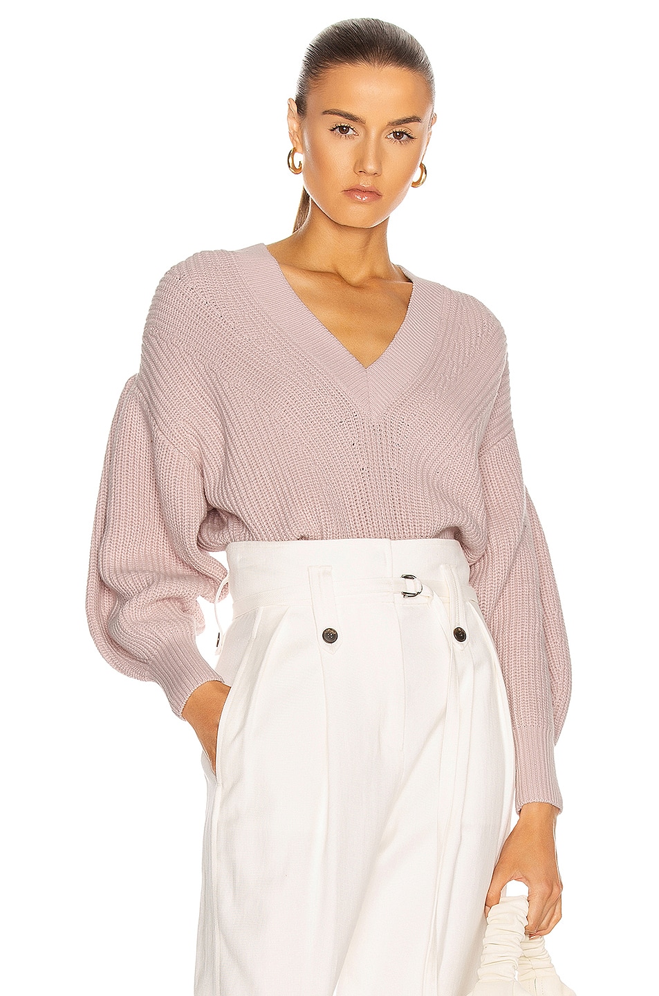 Image 1 of IRO Kiria Sweater in Light Pink