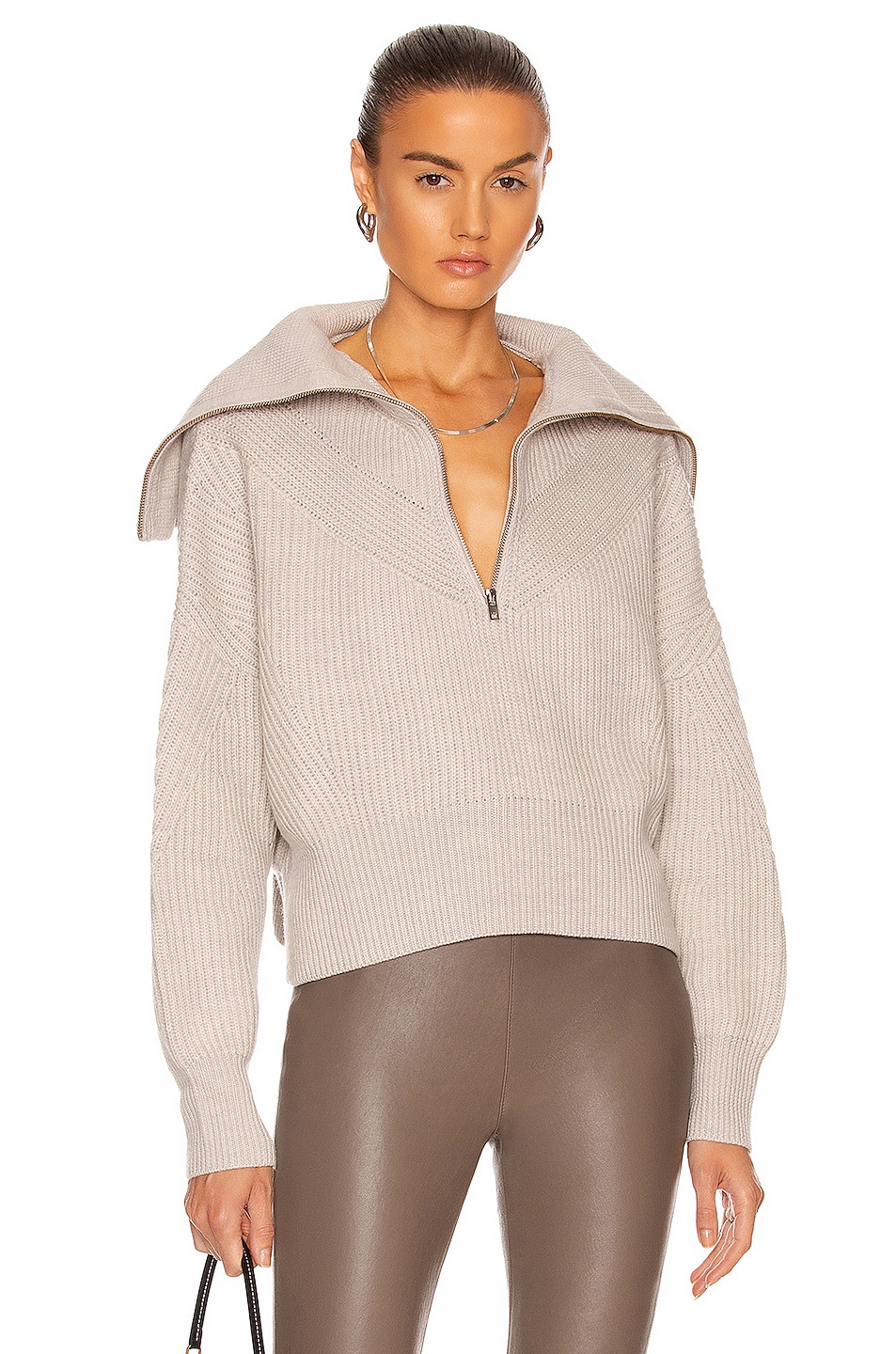 Image 1 of IRO Joanna Sweater in Pearl Grey