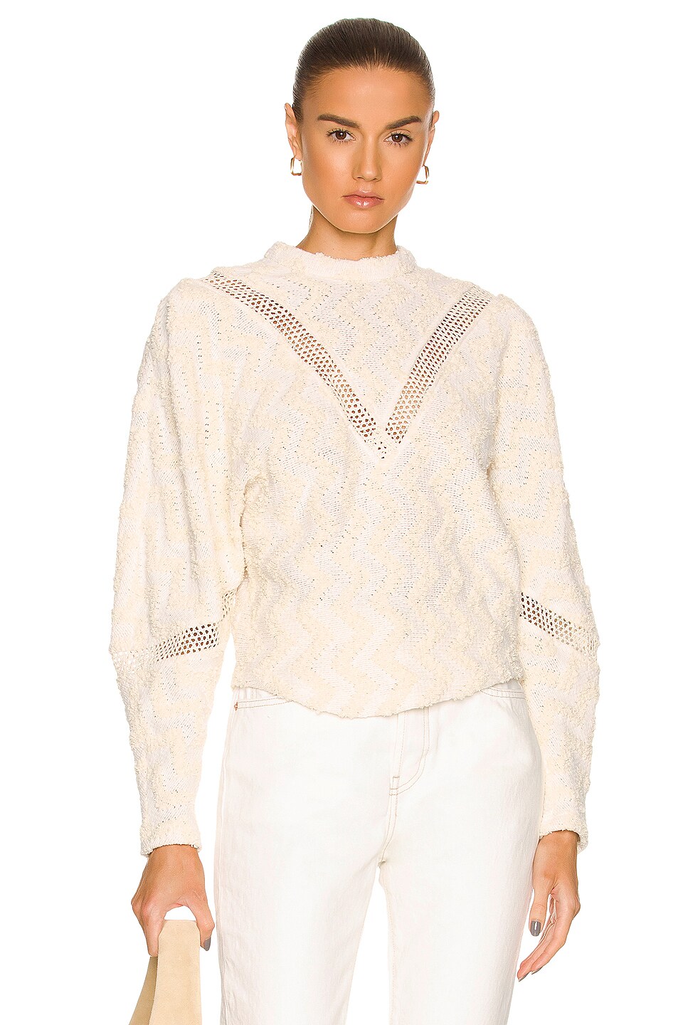 Image 1 of IRO Tolman Sweatshirt in Ecru