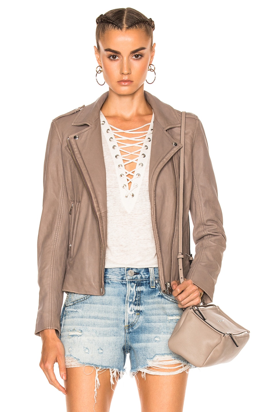 Image 1 of IRO Han Jacket in Taupe