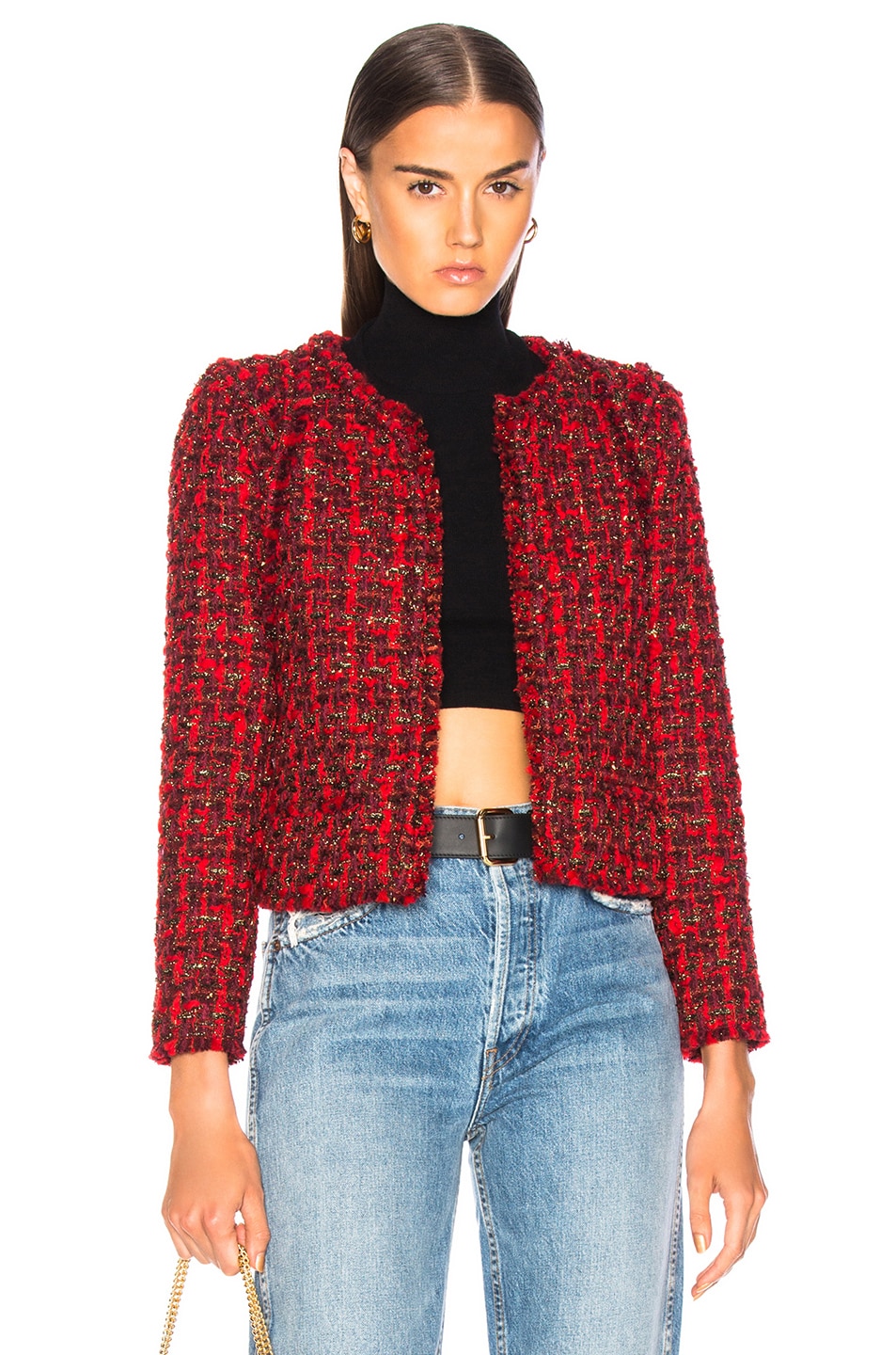 Image 1 of IRO Disco Jacket in Red