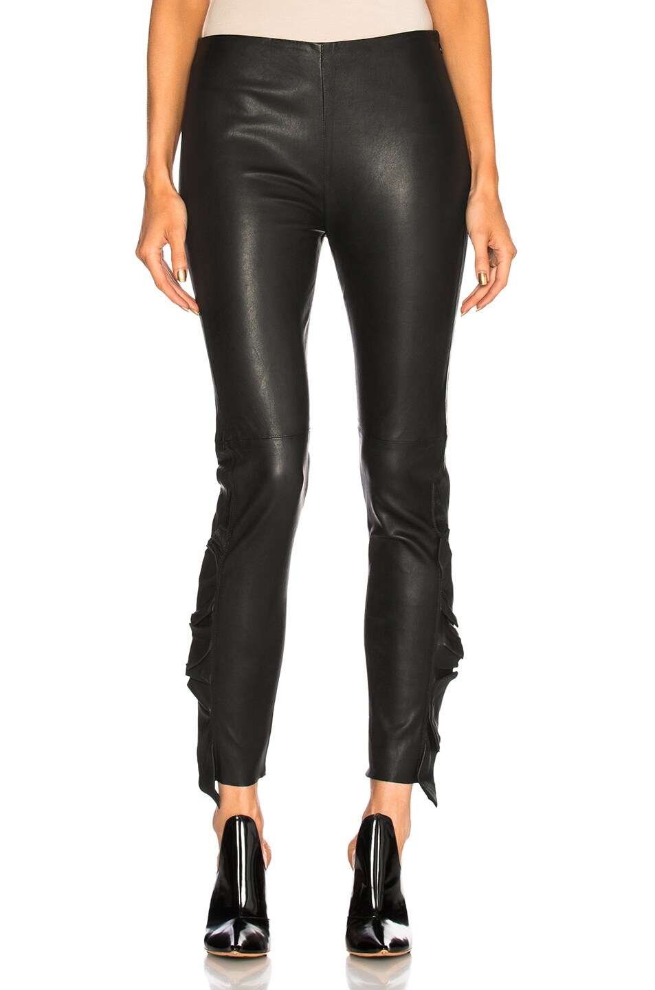 Image 1 of IRO Cardash Leather Pant in Black