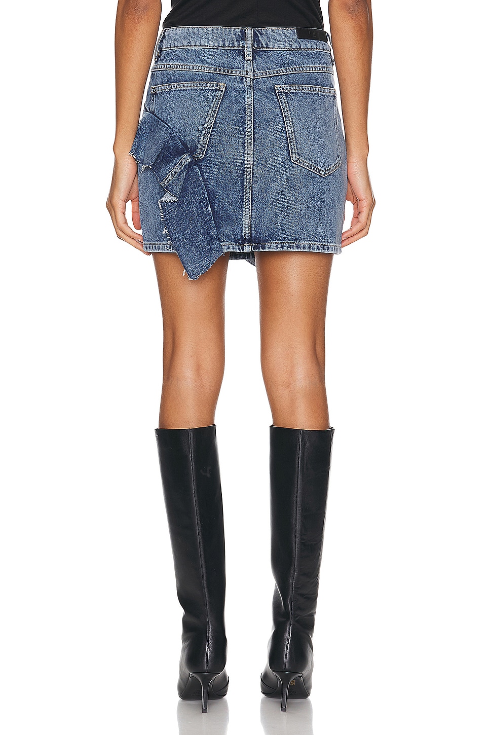Priscia Denim Mini Skirt - Thumbnail 5