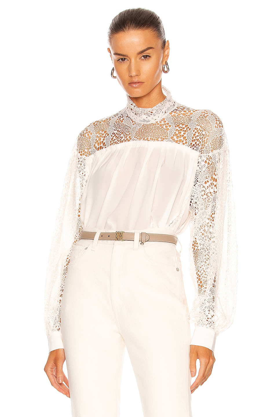 Image 1 of IRO Digwed Top in Off White