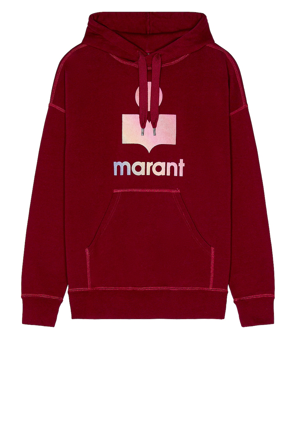 Image 1 of Isabel Marant Miley Marant Sweatshirt in Burgundy