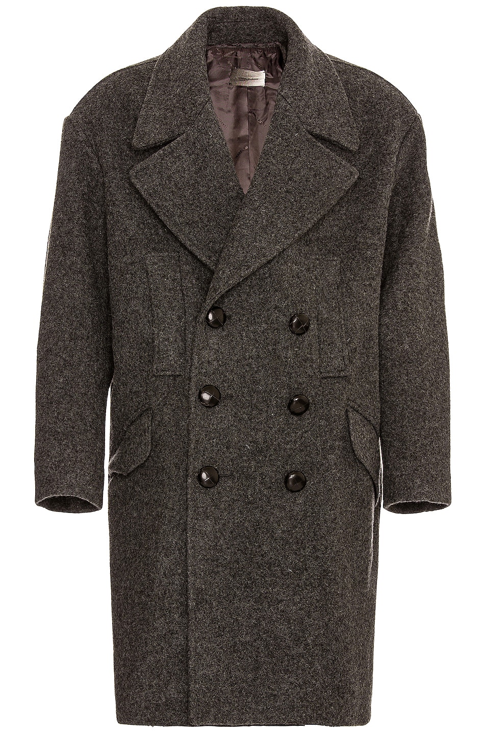 Image 1 of Isabel Marant Madden Felted Wool Caban in Grey