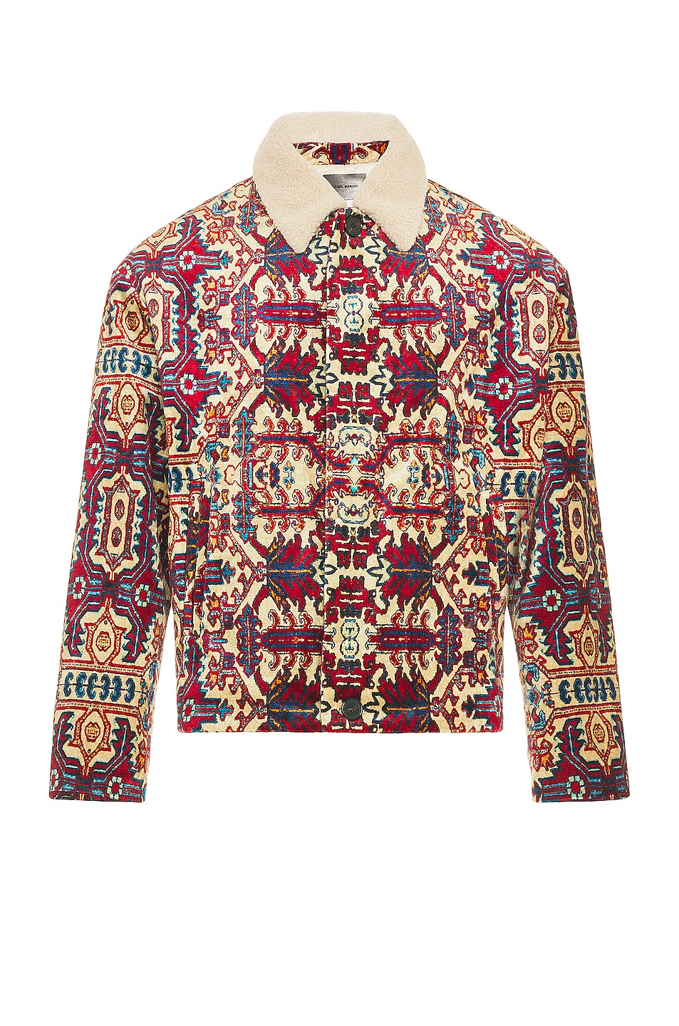 Image 1 of Isabel Marant Gustave Tapestry Coat in Multicolor