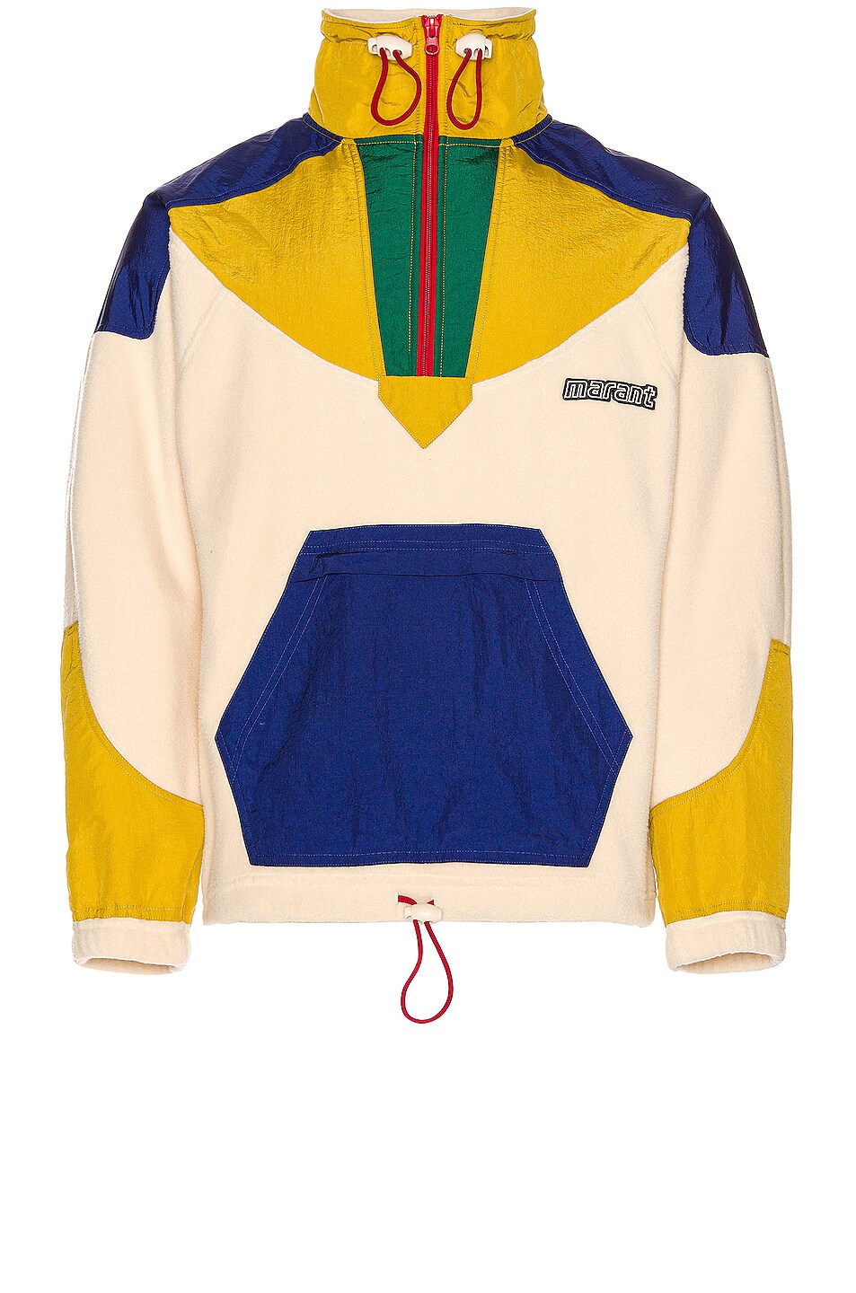 Image 1 of Isabel Marant Mantsyman Patch Fleece Jacket in Multicolor
