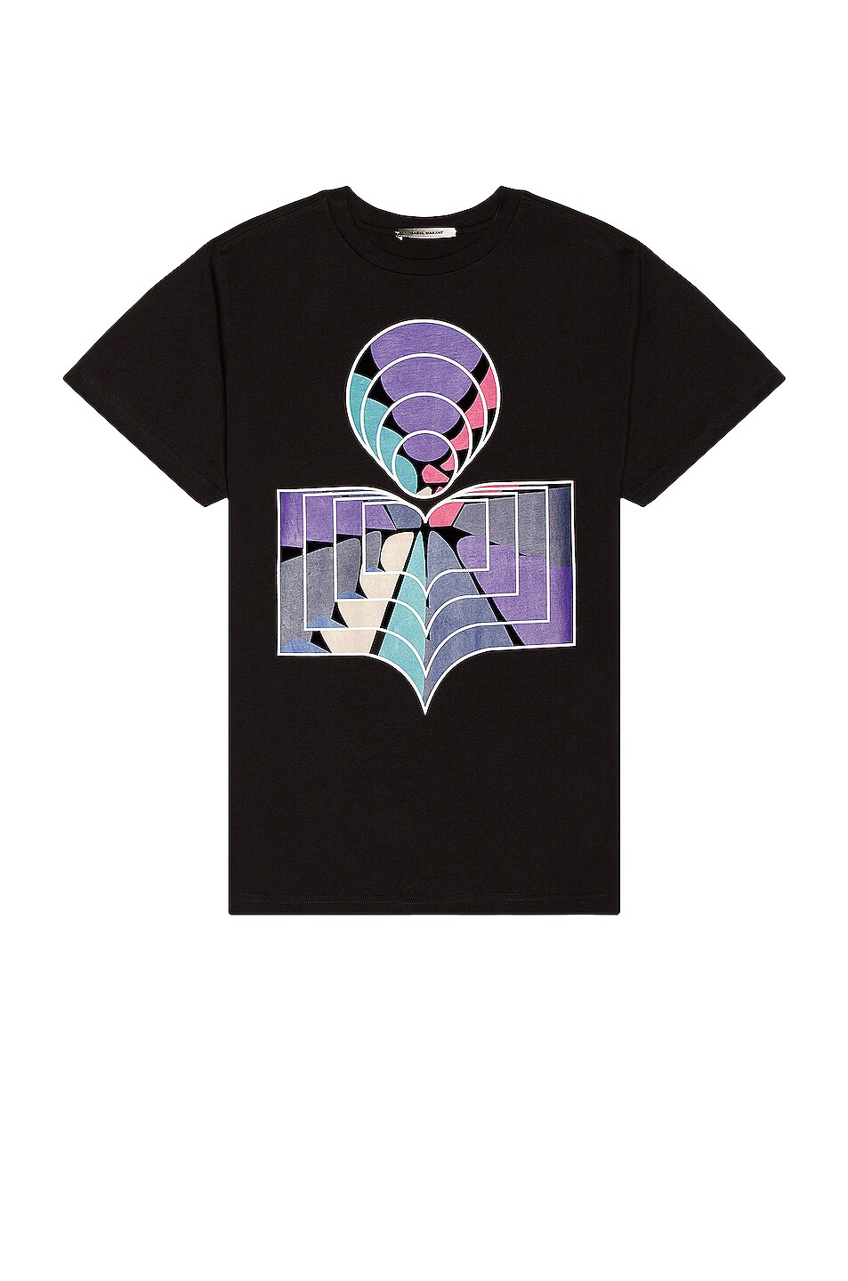 Image 1 of Isabel Marant Zao Psychedelic Tee in Black