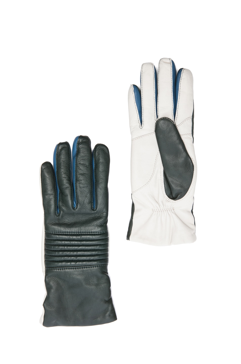 Image 1 of Isabel Marant Wescott Lambskin Leather Gloves in Bottle Green