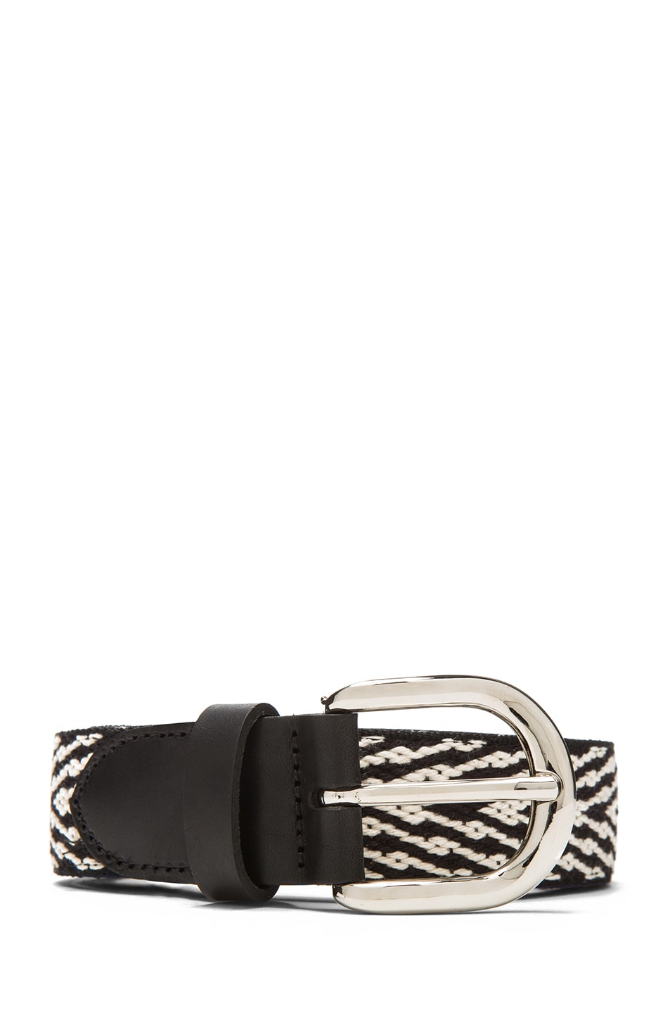Image 1 of Isabel Marant Uston Calfskin Leather Belt in Black