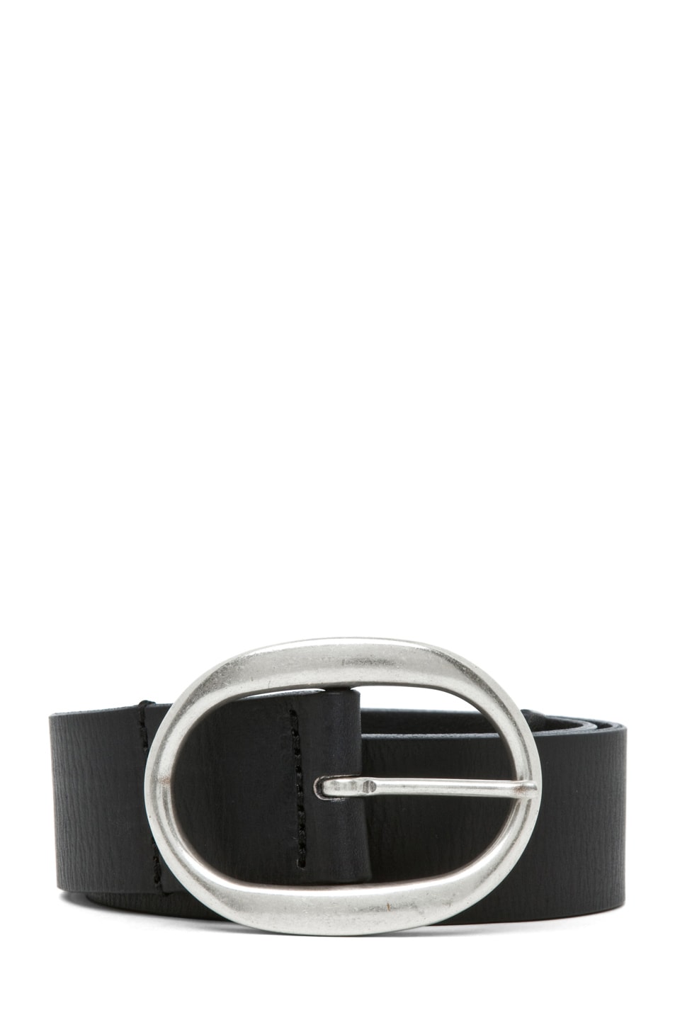 Image 1 of Isabel Marant Celia Leather Belt in Noir Argent