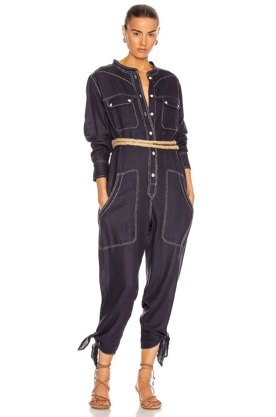 Image 1 of Isabel Marant Tacaia Jumpsuit in Faded Night