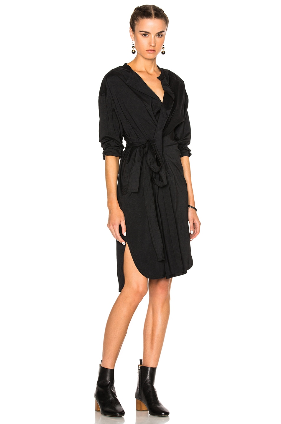 Image 1 of Isabel Marant Dias Silk Dress in Black