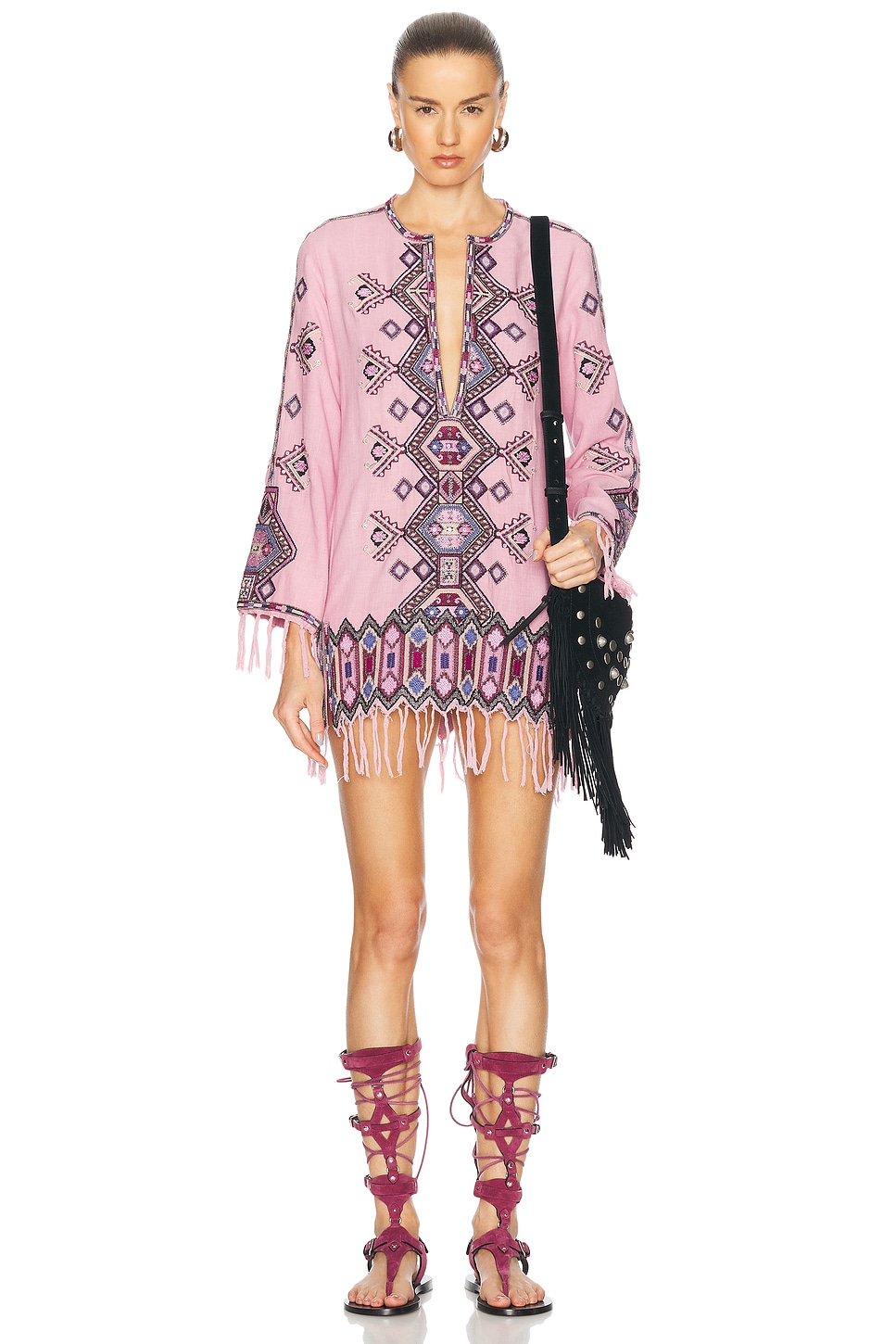 Zayana Dress in Pink