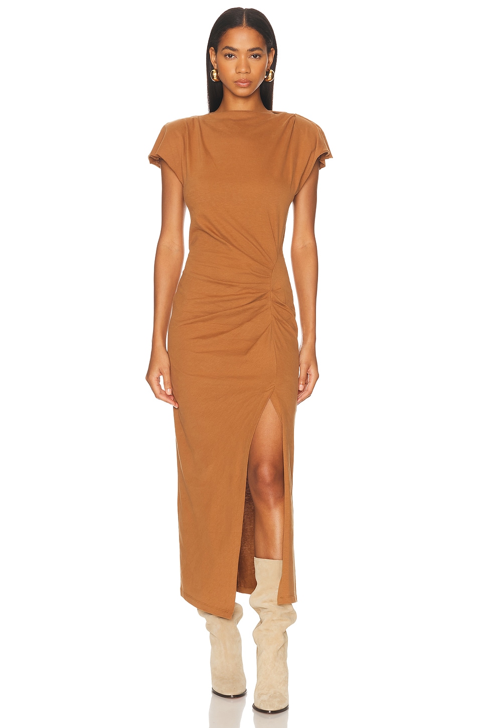 Image 1 of Isabel Marant Nadela Dress in Caramel