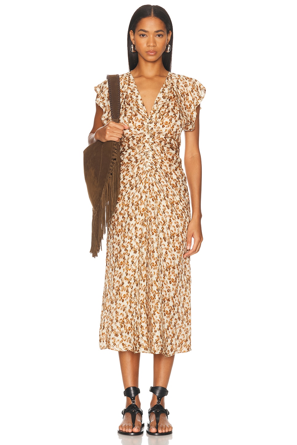 Image 1 of Isabel Marant Lyndsay Dress in Ochre