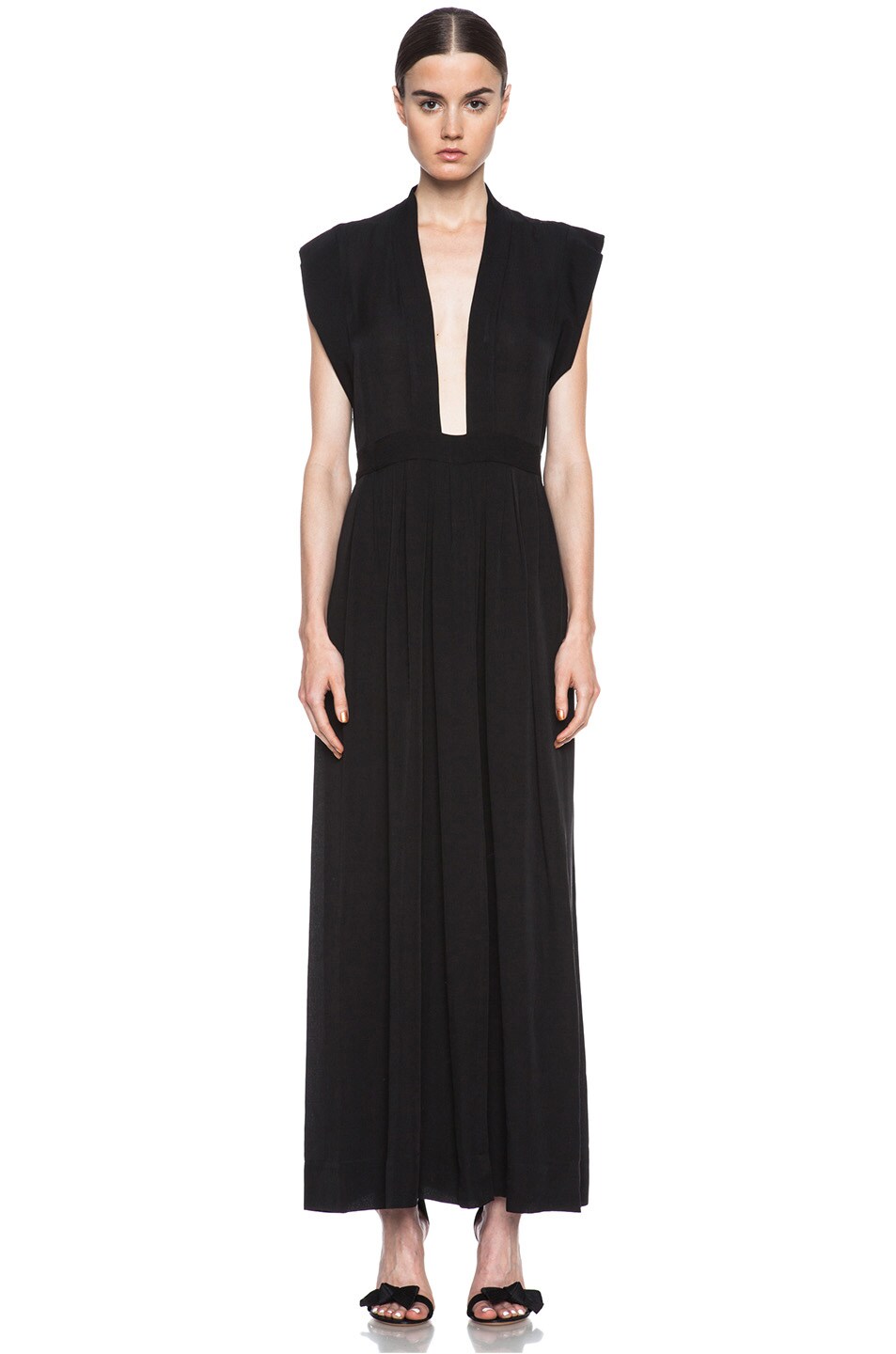 Isabel Marant Zack Silk Dress in Black | FWRD