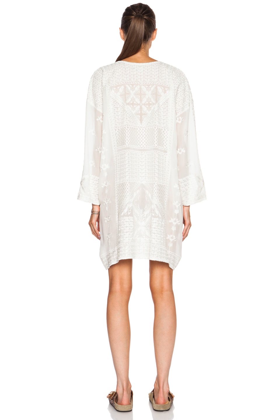 Isabel Marant Adelia Gipsy Silk Georgette Dress in Ecru | FWRD