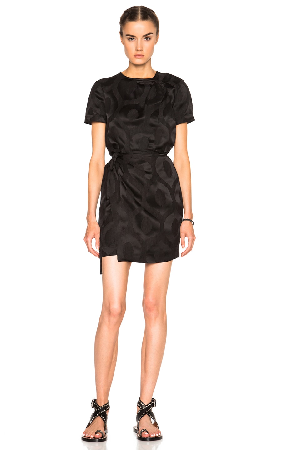 Image 1 of Isabel Marant Servane New Moire Dress in Black