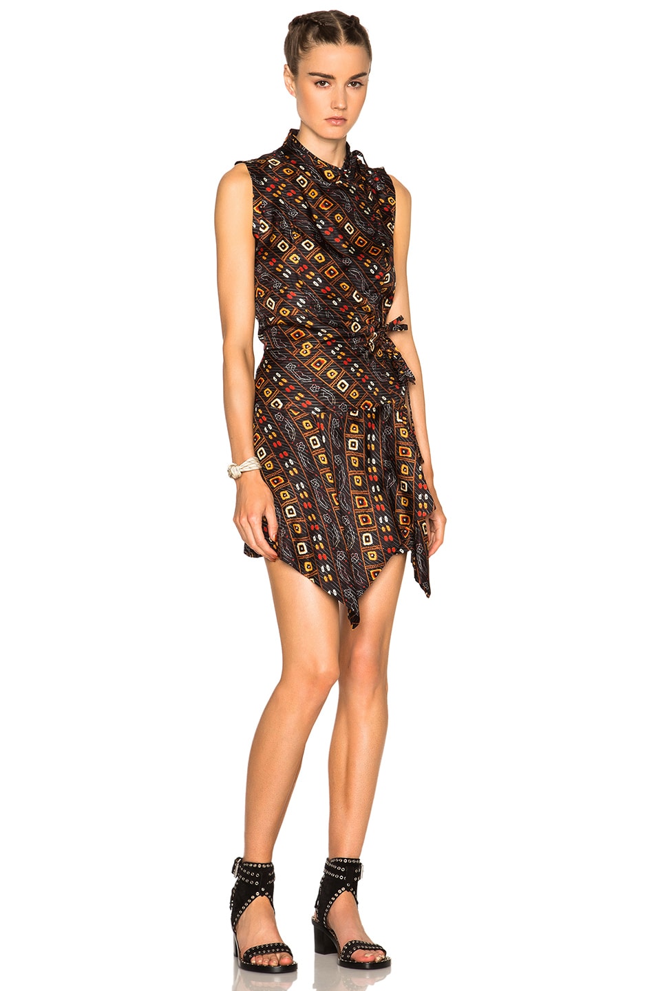 Image 1 of Isabel Marant Tabby Stole Twill Dress in Black