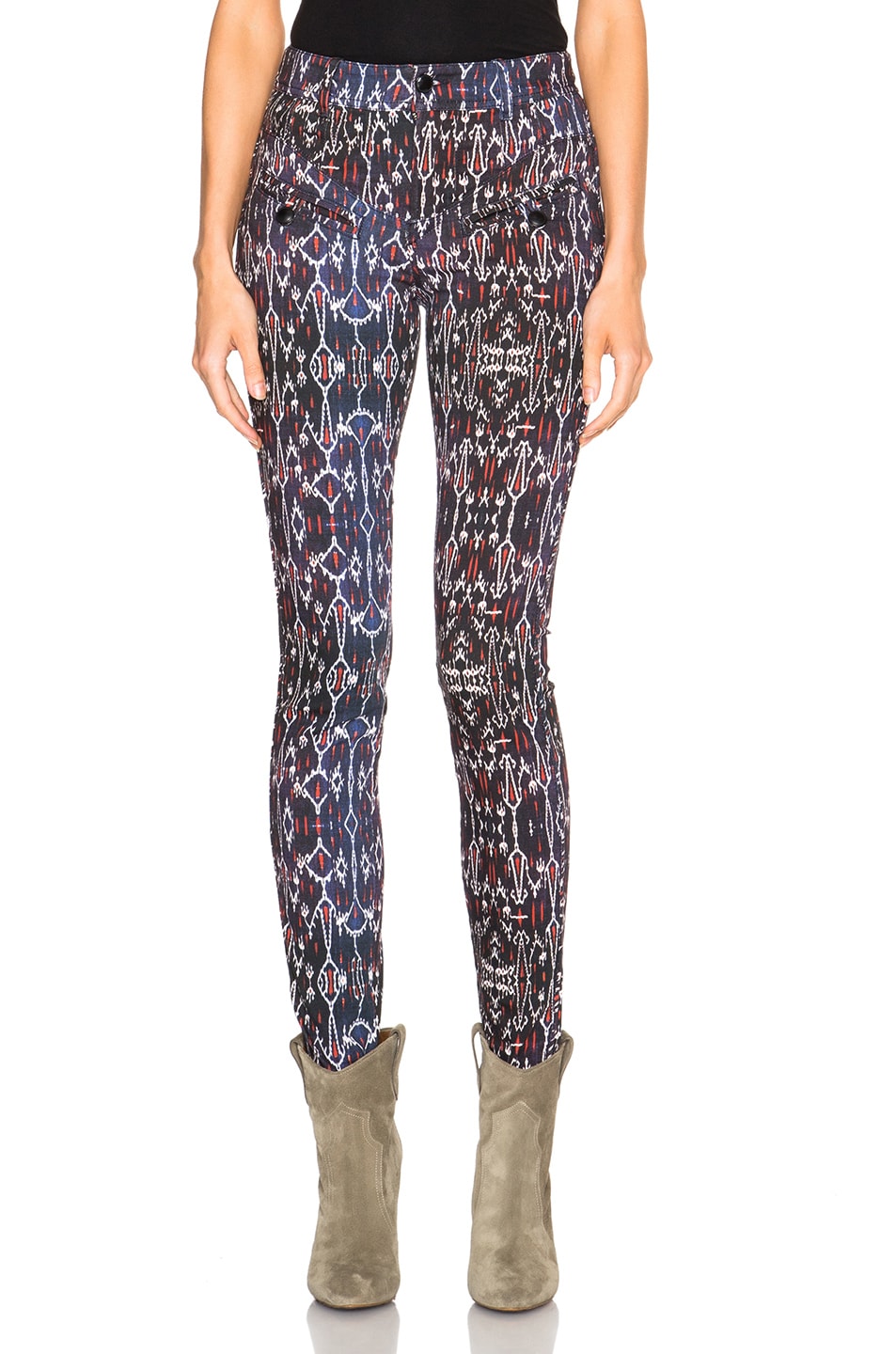 Image 1 of Isabel Marant Nella Printed Jeans in Midnight