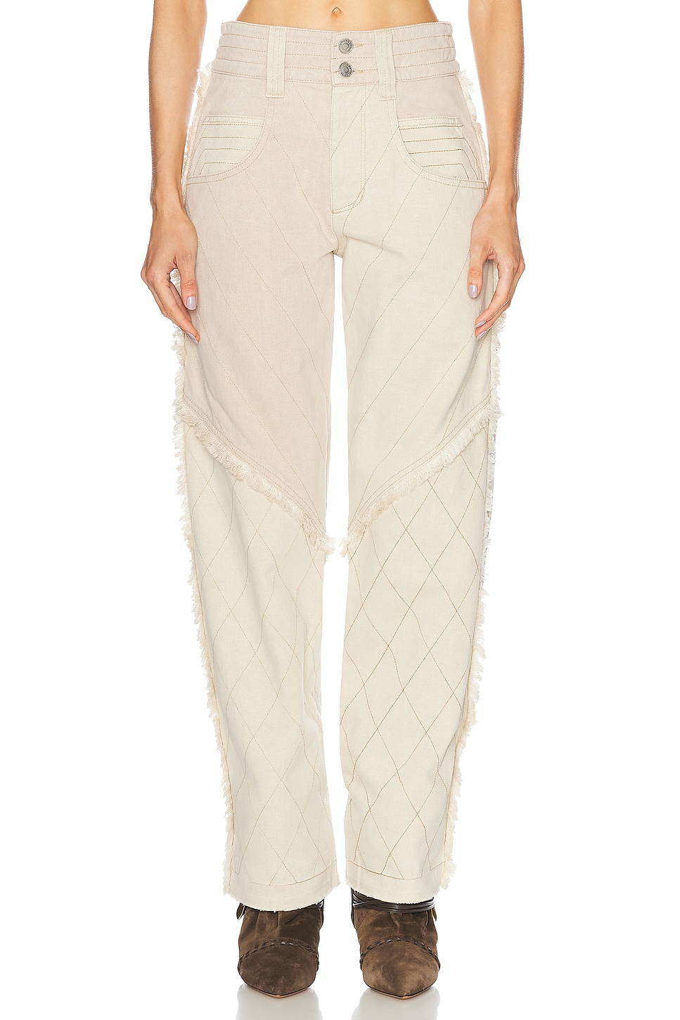 Image 1 of Isabel Marant Shanila Baggy in Ecru