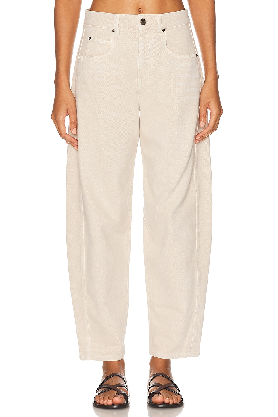 Image 1 of Isabel Marant Oriane Curved Leg in Ecru