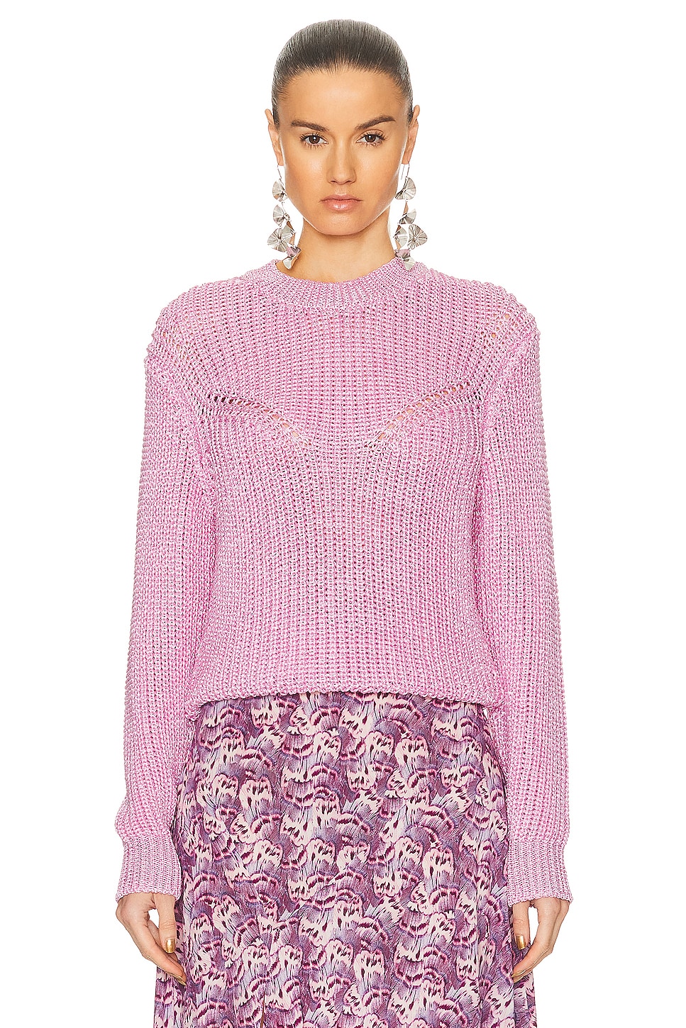 Image 1 of Isabel Marant Yandra Sweater in Light Pink