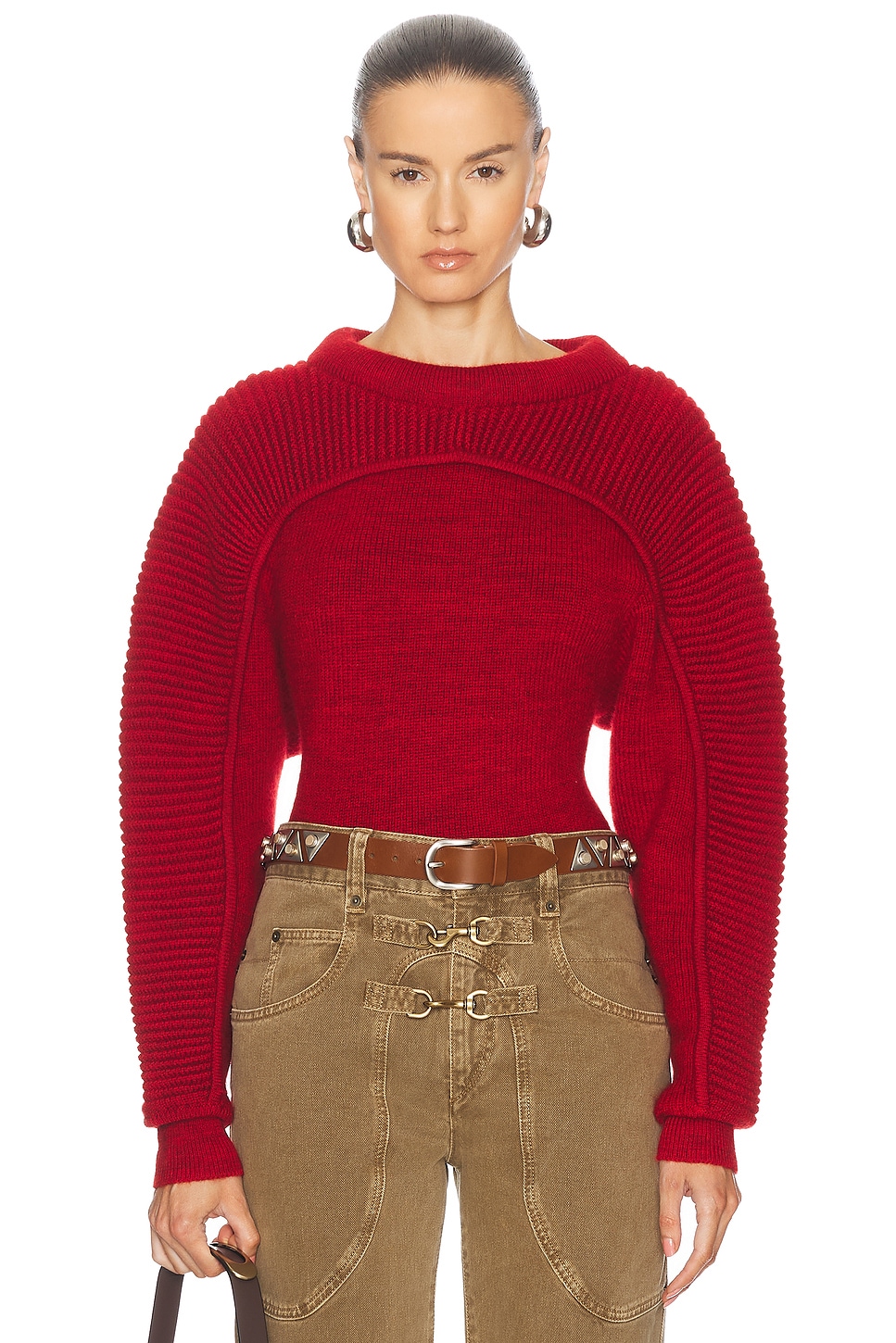 Image 1 of Isabel Marant Hoby Sweater in Red