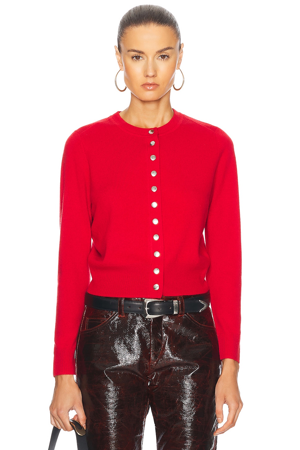 Image 1 of Isabel Marant Idesia Cardigan in Poppy Red