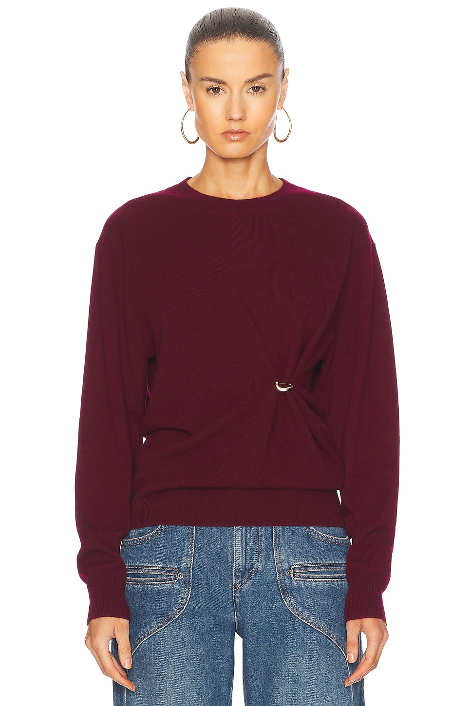 Image 1 of Isabel Marant Ilaria Sweater in Burgundy