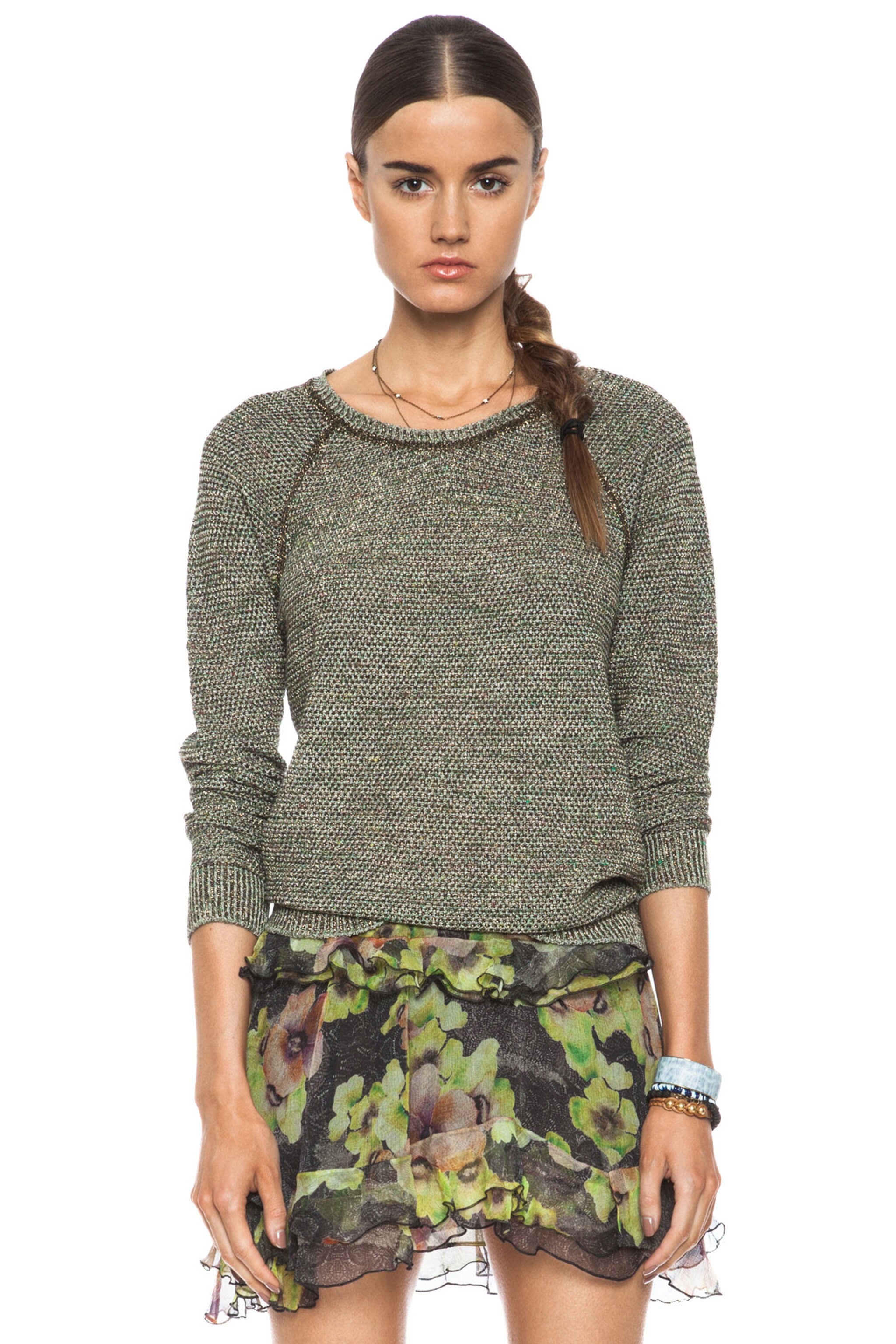 Image 1 of Isabel Marant Goa Knit Sweater in Green