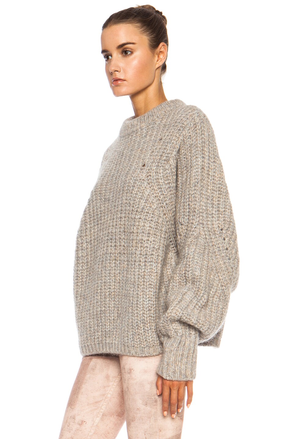 Isabel Marant Newt Mohair-Blend Sweater in Beige | FWRD
