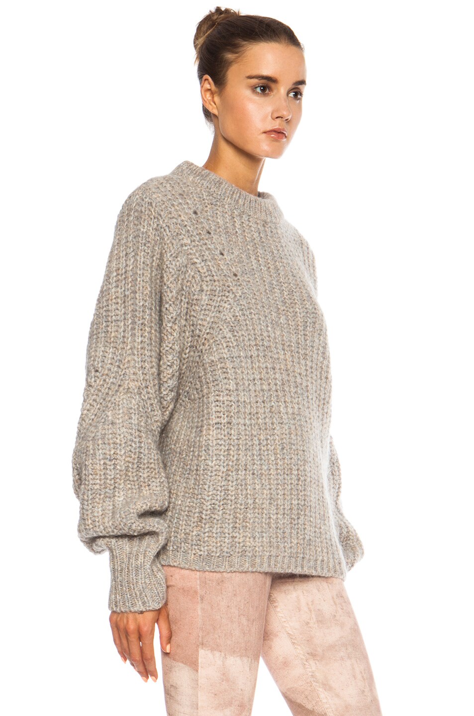 Isabel Marant Newt Mohair-Blend Sweater in Beige | FWRD