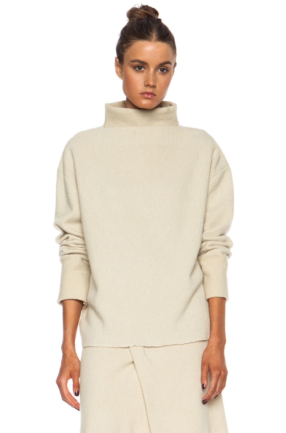 Image 1 of Isabel Marant Karine Cowens Turtleneck Wool-Blend Sweater in Off White