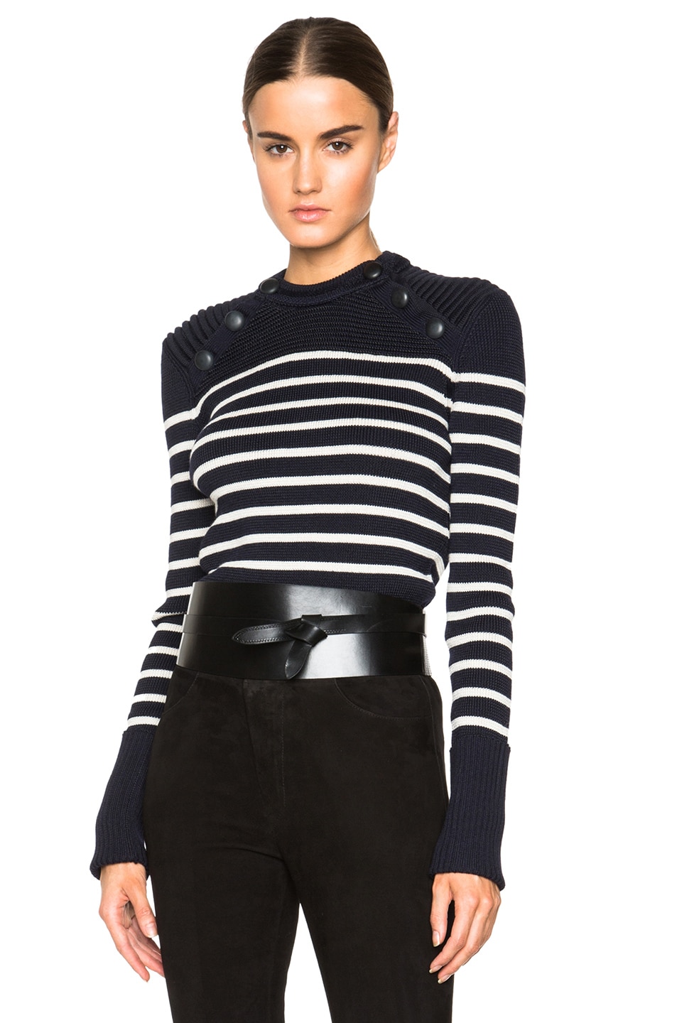 Image 1 of Isabel Marant Hatfield Navy Knit Sweater in Midnight