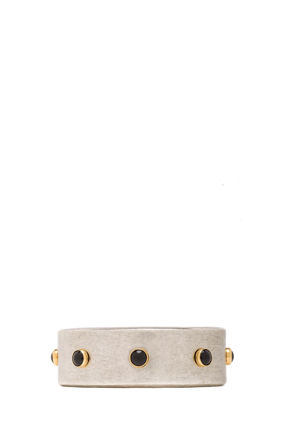 Image 1 of Isabel Marant Romy Cuff in Black & Silver
