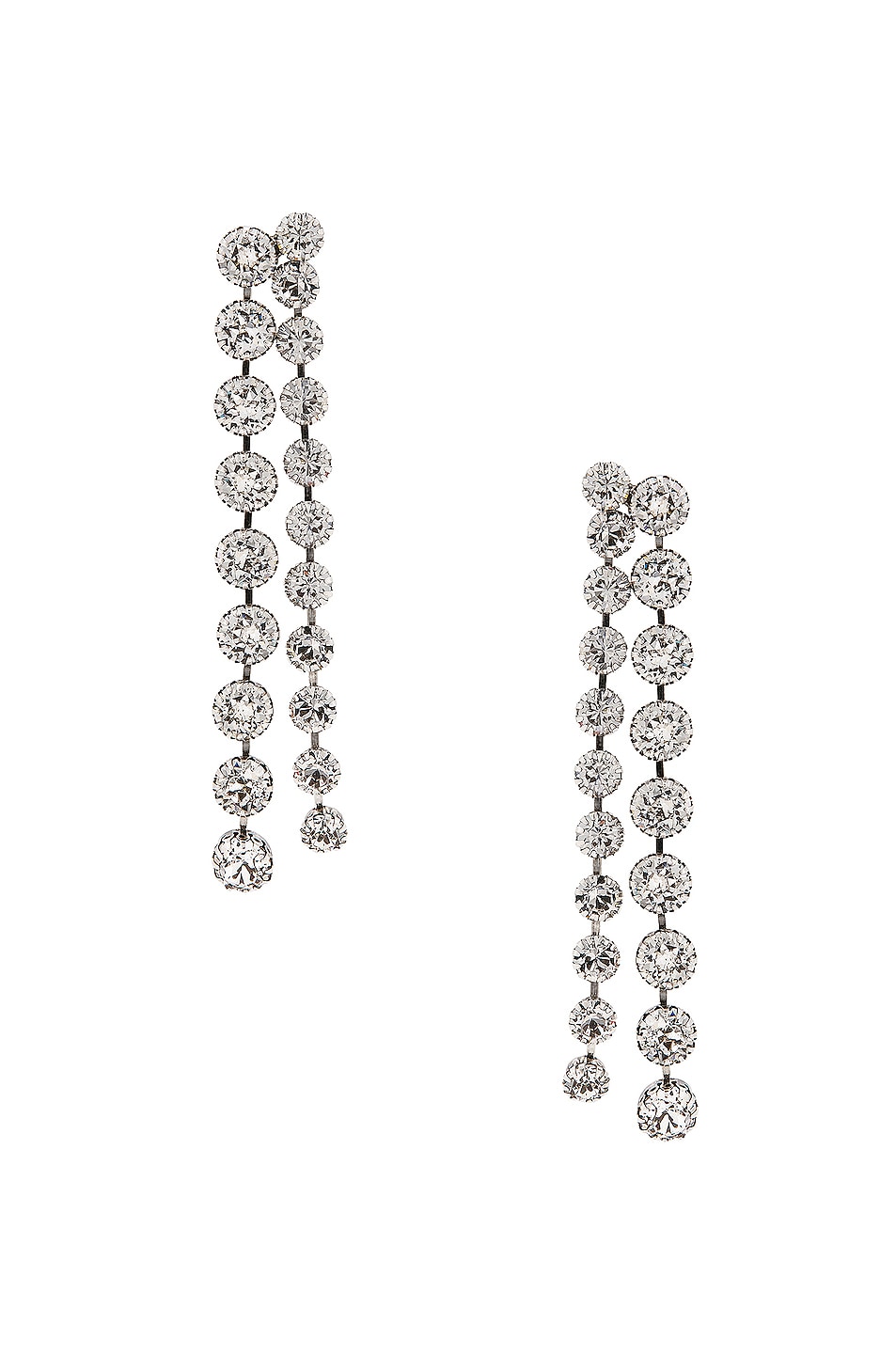 Image 1 of Isabel Marant Boucle d'Oreill Earrings in Transparent & Silver
