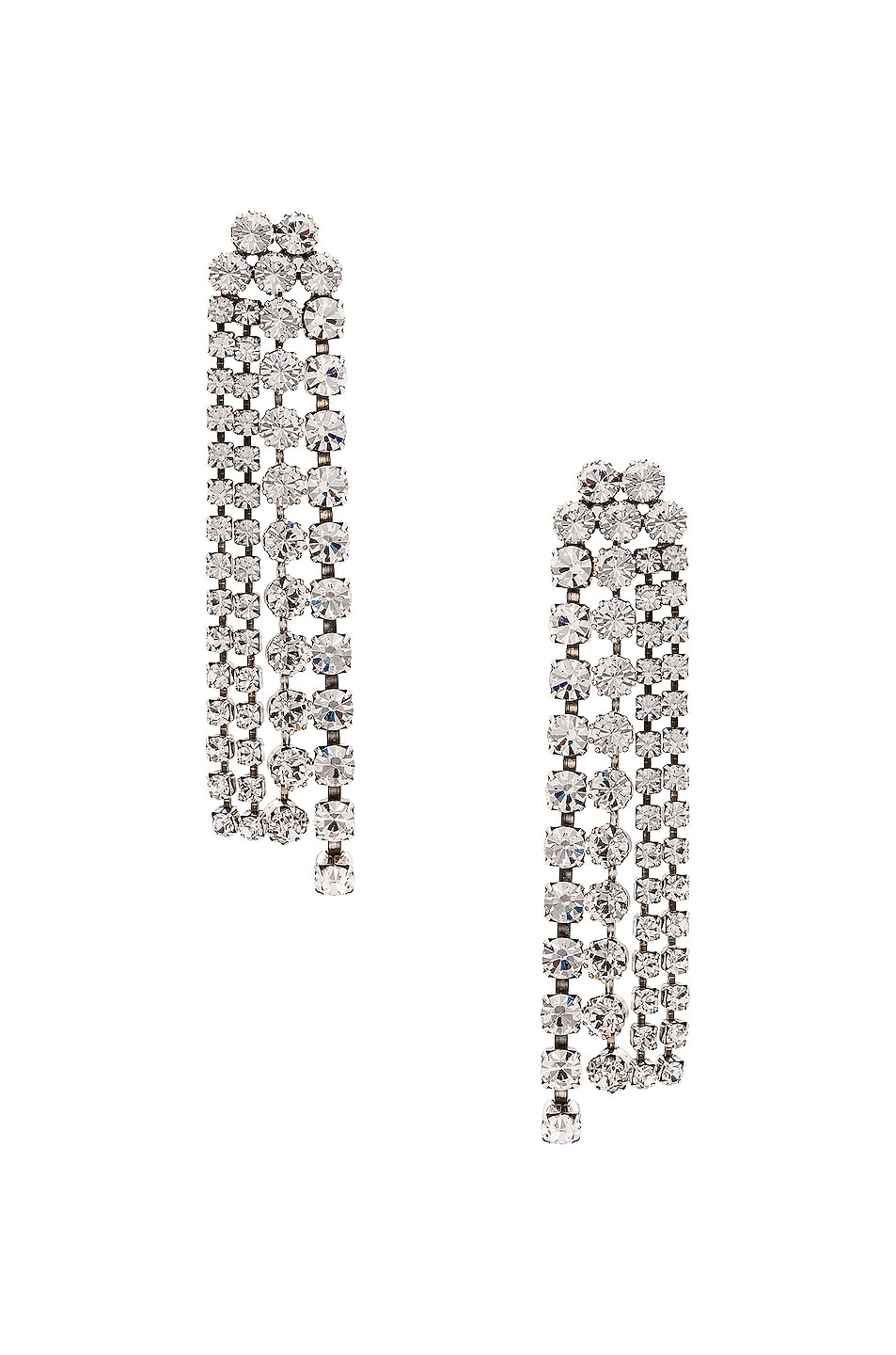 Image 1 of Isabel Marant Boucle D'oreill Earrings in Transparent & Silver