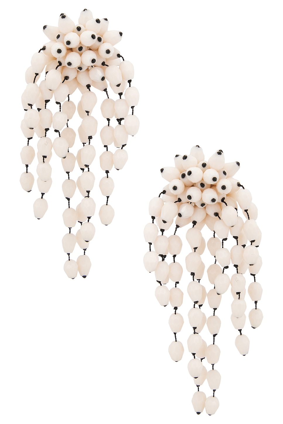 Image 1 of Isabel Marant Clip Earrings in Ecru & Silver