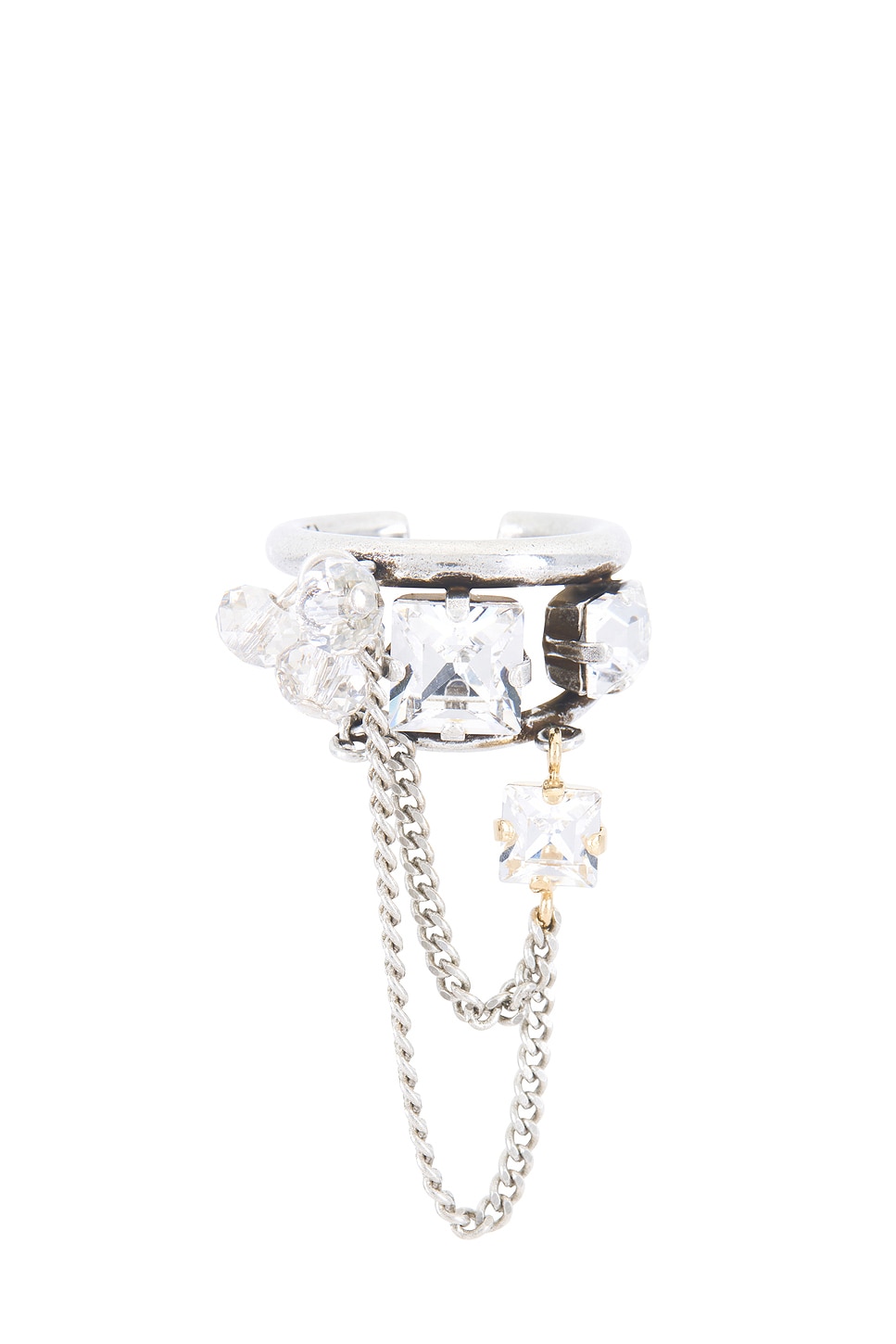 Image 1 of Isabel Marant Jodie Ring in Transparent & Silver