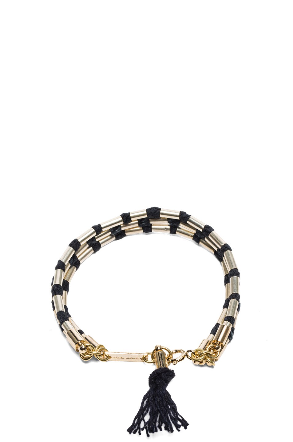 Image 1 of Isabel Marant Walking Bracelet in Black & Gold
