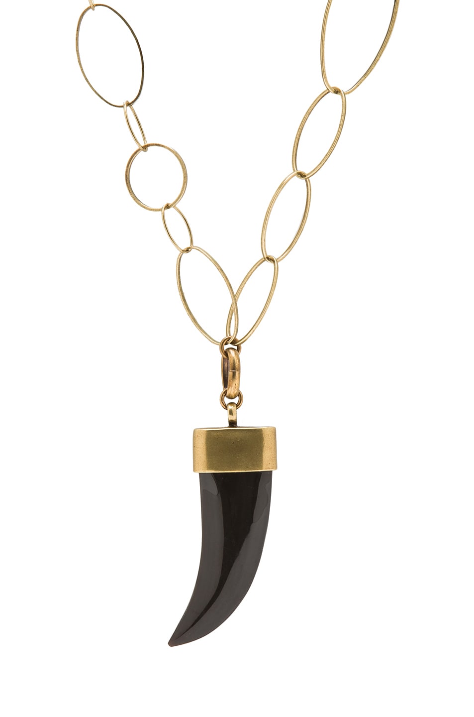 Image 1 of Isabel Marant Cobain Necklace in Black & Gold