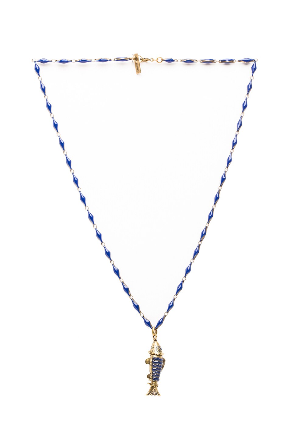 Image 1 of Isabel Marant Watergate Fish Necklace in Bleu