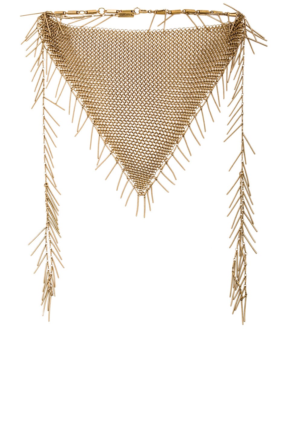 Image 1 of Isabel Marant Linares Mesh Chain Necklace in Gold