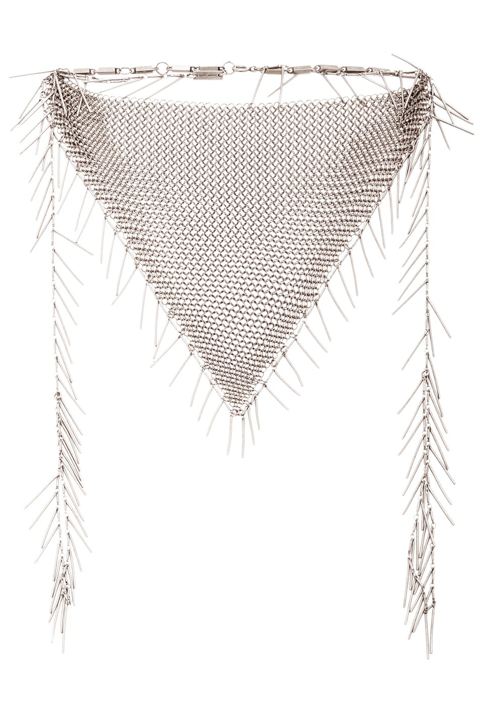 Image 1 of Isabel Marant Linares Mesh Chain Necklace in Silver